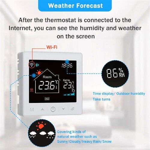 Smart Wireless Thermostat for Floor Heating  Mobile App