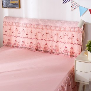 夏季 蕾丝公主风床头罩床头1.5m 1.8m床 防尘罩软皮 木床保护