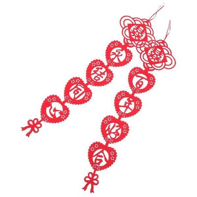 Bells Siamese Couplet Outdoor Decorations Banner Wedding