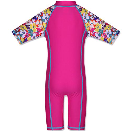 BAOHULU Print Short Sleeve Girls Swimwear One Piece UPF UV50