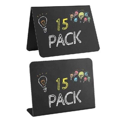 15 Pack Mini Chalkboard Signs for Food Party Buffet Table