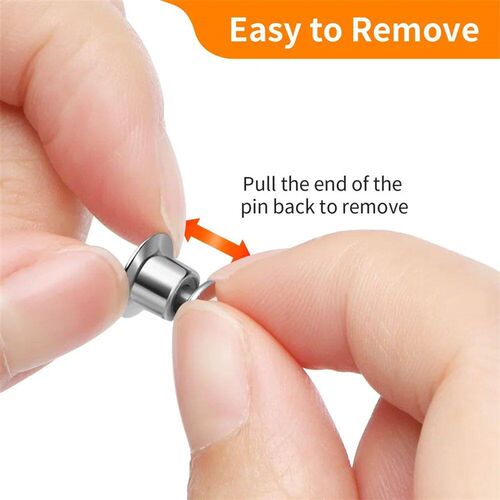 10/30/50pcs Safety Brooch Lock Metal Pins Back Keeper Caps C