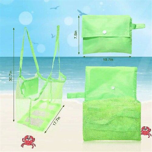 Outdoor Beach Mesh Bag Children Sand Away Foldable Protable