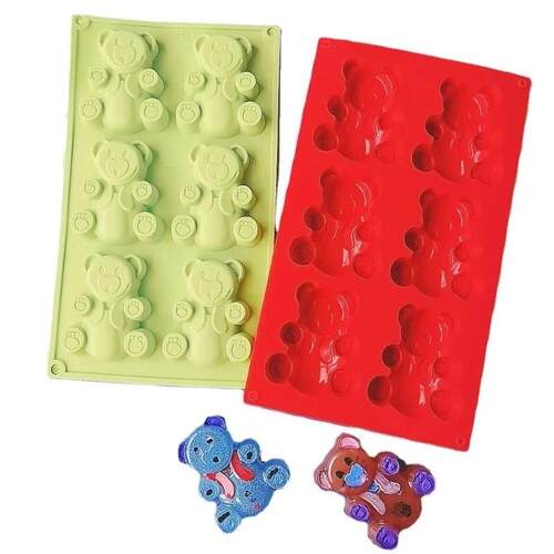 Multi Style Bear Rabbit Silicone Baking Mold Animal Cake Can