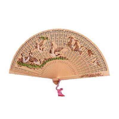 Chinese souvenir China traditional wood fan tourist gift