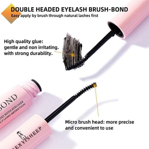 DIY Eyelash Extension Kit 200pcs Individual Lashes Cluster