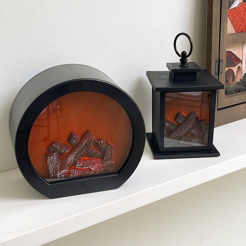 仿真火焰灯氛围感小夜灯卧室床头创意壁炉台灯复古桌面装饰摆件灯,家居饰品,装饰摆件,淘宝优惠券,粉丝福利购,淘宝优惠卷