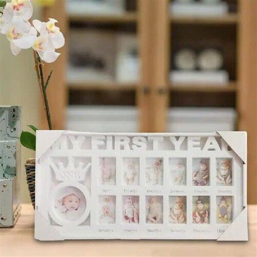 First Year Picture Frame 12 Months Display Photo Frame