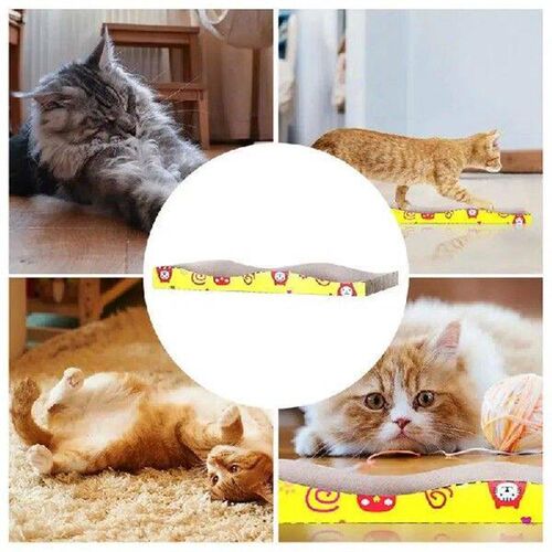 Wooden Cat Scratcher Scraper Detachable Lounge Scratching