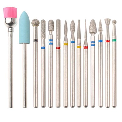14pcs/set Nail Drill Machine Bit Nail Gel Removal Polishing