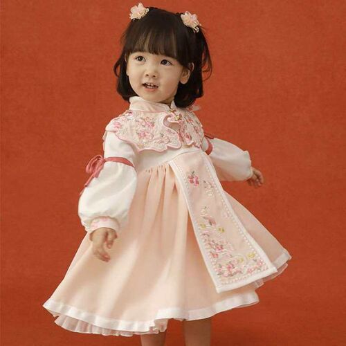 Childrens and Girls Hanfu Long-sleeved Childrens Clothes