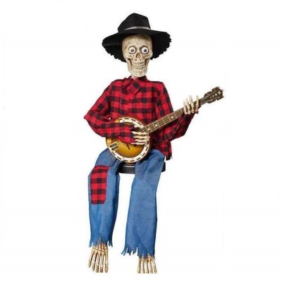 Halloween Animated Banjo Skeletons Halloween Skeleton decora