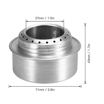 Lixada Camping Stove Portable Mini Aluminum Alloy Alcohol