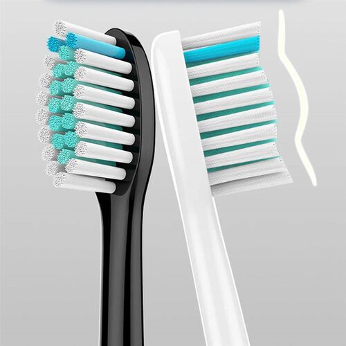 Electric toothbrush head, replaceable sonic electric toothbr