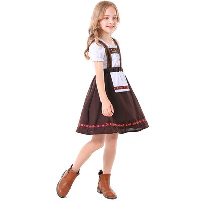 Umorden Girls German Dirndl Dress Bavarian Oktoberfest Beer