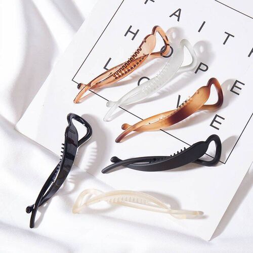 FORWOT Banana Hair Clip Acrylic Hair Claws Hairpins Barrette
