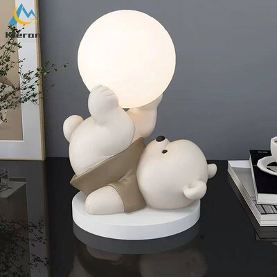 Nordic Modern Acrobatic Bear LED Floor Lamp Bedroom Study Di