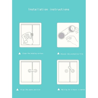 Multi-functional safety lock Baby safety cabinet drawer door