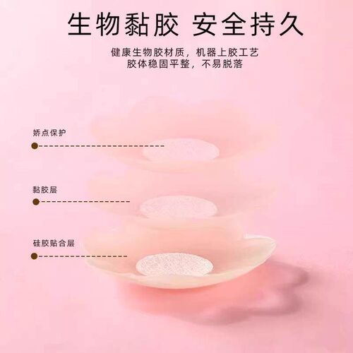 Silicone Adhesive Bra Pads for Women - Invisible, Anti-peek,