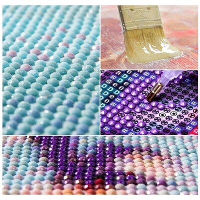 New DIY 5D Diamond Painting Moon Tree Full Round Mosaic Land