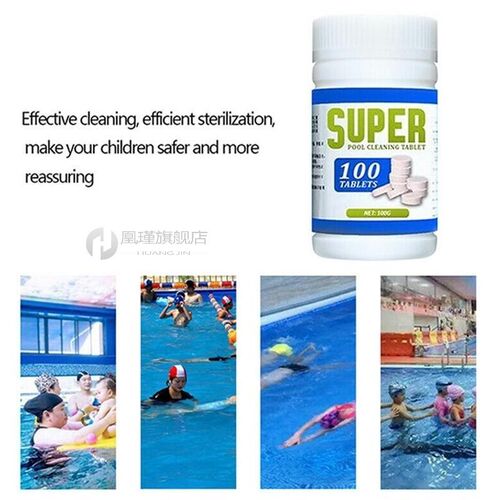 100pcs/Bottle Chlorine tablets swimming pool Cleaning Tablet