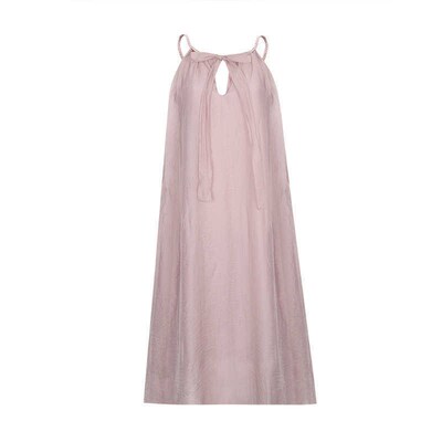 Big sister Norway summer seaside gentle long suspender dress
