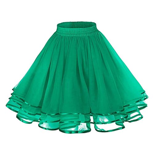 A-Line Women Tutu Skirt Versatile Sretchy Mini Flared Casual