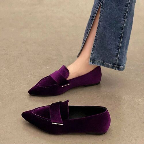 Women Flats Ballet Dance Pointed Toe Sandals Shoes 2023 Spri