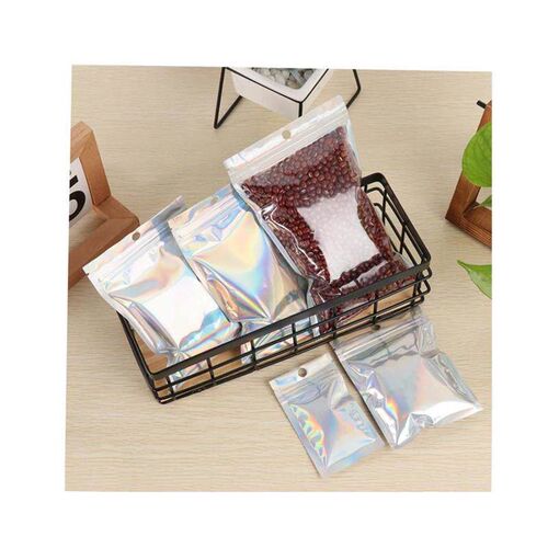 8 sizes 100Pcs/PAck PlAstic BAg Aluminum Foil HologrAm Food