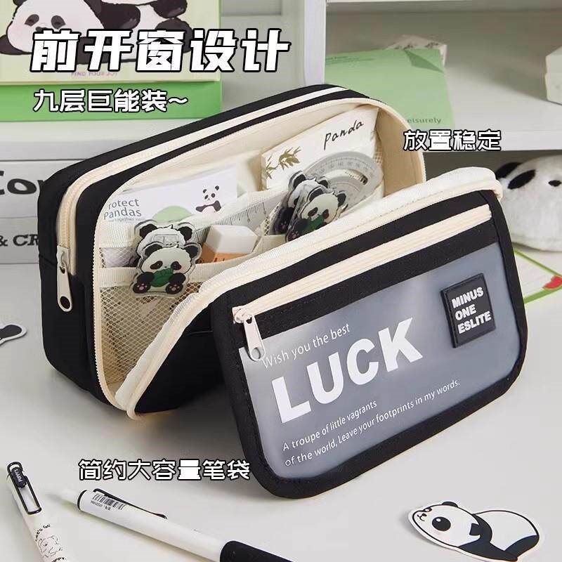2025 New Minimalist Pencil Case Large Capacity Flip-Top Styl图片