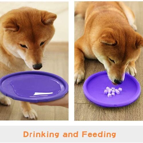 Pretty&Better  Silicone Flying Saucer Dog Cat Toy Dog Game F