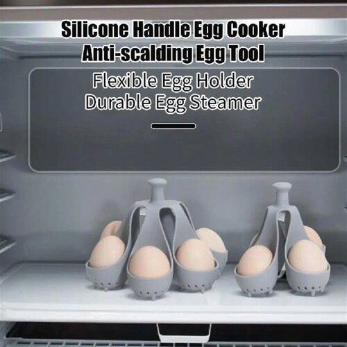 Breakfast Maker Boiled Egg Holder Silicone Egg Steamer Tray