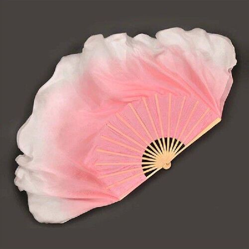 40-86cm Length Folk Dance Belly Dancing Fan Silky Gradient