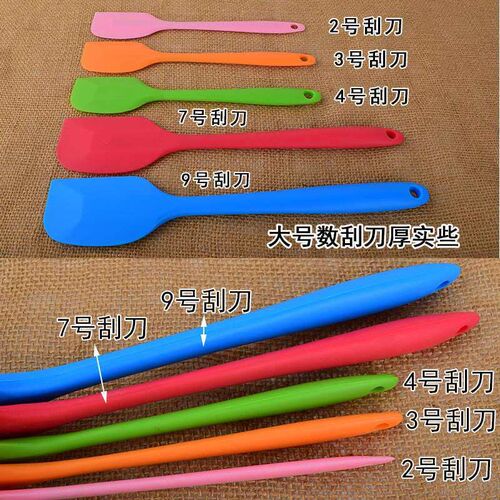 All in one transparent silicone spatula for mixing cream but
