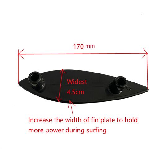 4.5 Inch G5 Soft Top Surf Fin With Replacement 6 Fins Screws