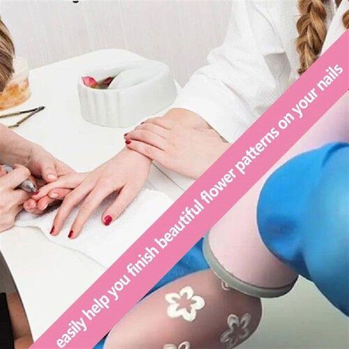 16Pcs Nail Art Stamp Pen Set Flower Nail Stamp Pen with