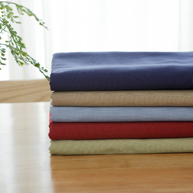 防水棉麻餐桌布艺茶几纯色咖啡餐厅素色餐垫长方圆形台布定制防烫