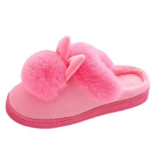 WomenS Winter Plush Rabbit Ear Indoor Cotton Mop Thick