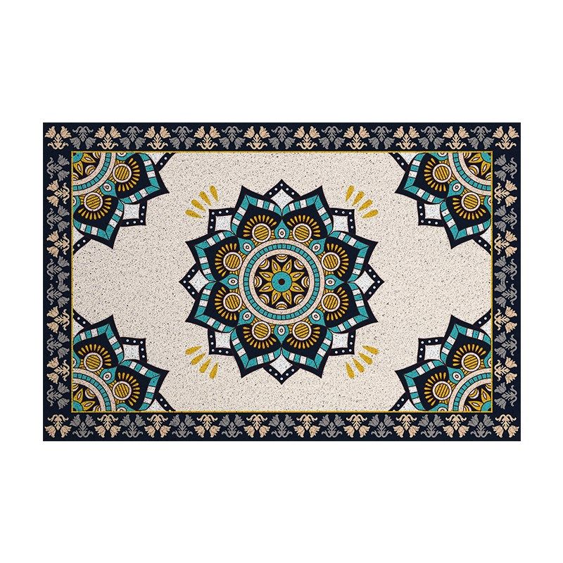 华丽民族风入户门踩脚刮土丝圈地垫面防滑玄关大门口除尘垫,居家布艺,入户地垫,淘宝优惠券,粉丝福利购,淘宝优惠卷