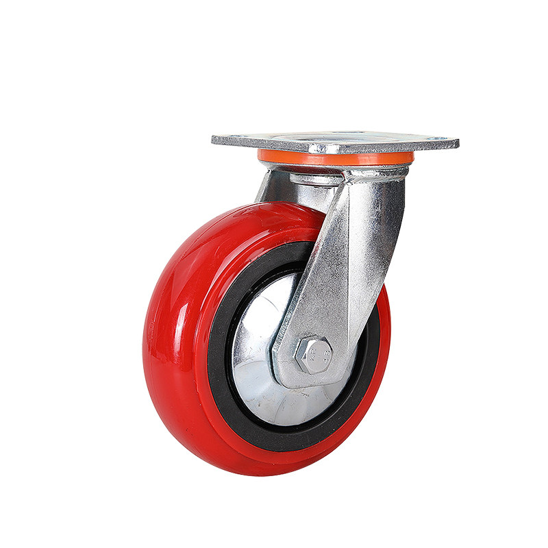 寸韩式塑芯聚氨酯脚轮子镀锌加厚支架轱辘周转车台车牵引车配件,标准件/零部件/工业耗材,脚轮,淘宝优惠券,粉丝福利购,淘宝优惠卷