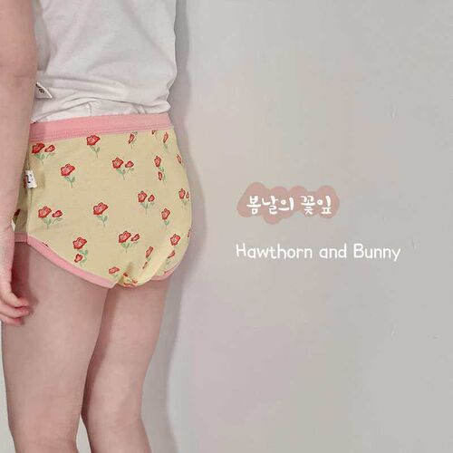 N100 childrens underwear spring and summer cartoon solid co