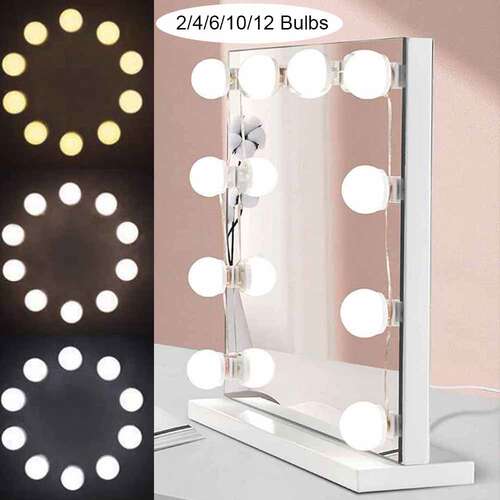 LED Light Makeup Mirror Bulbs Vanity Lights USB 12V Bathroom