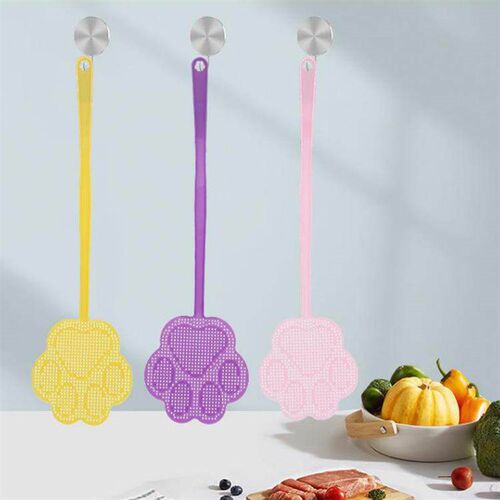 Thickened Cat Fly Swatter, Wholesale Long-Handle Manual Fly