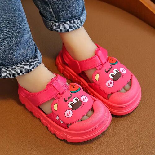 Baby Girls Shoes Hole Sandals 2024 New Childrens Shoes Bea