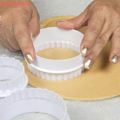 6 Size/Set Plastic Cupcake Round Shape Cookie Cutter Cake Mo