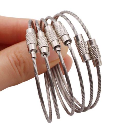 Steel Wire Keychain, Steel Wire Key Ring, Stainless Steel Wi