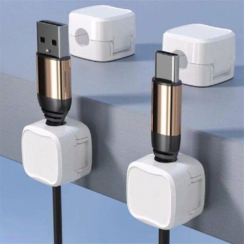 6 Pack Adhesive Wire Holder Keeper Organizer Cable Smooth