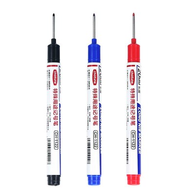 5Pcs/Set 20mm Deep Hole Long Nib Head Markers For Metal Perf