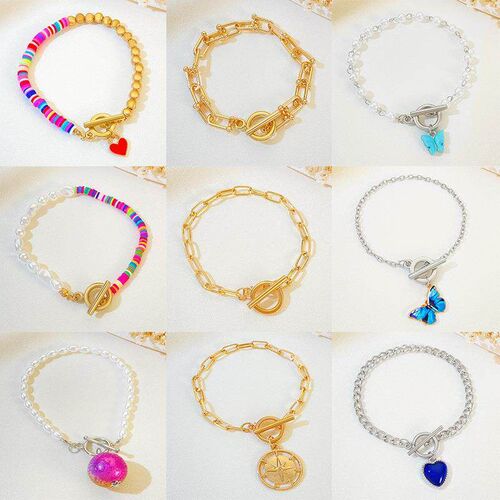 .Titanium steel brlet female summer simple girlfriends jewel