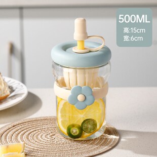 Flower Cup Internet Celebrity High-looking Glass Cup Departm